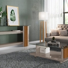 Conjunto Aparador E Mesa De Centro Carina Fendi Naturale