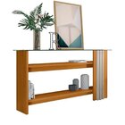 Conjunto Aparador E Mesa De Centro Frizz Cinamomo/off White