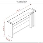 Conjunto Aparador E Mesa De Centro Frizz Cinamomo/off White