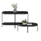 Conjunto Aparador E Mesa De Centro Monaco Com Pés Metálicos L