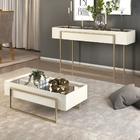 Conjunto Aparador E Mesa De Centro Tainá Creme