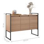 Conjunto Aparador Industrial 2 E 3 Portas Montana