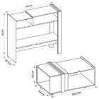 Conjunto Aparador Mênfis Com Mesa De Centro Núbia Caemmun