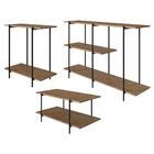 Conjunto Aparador Mesa De Centro E Mesa Lateral Tube Vermont