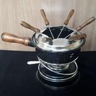 Conjunto Aparelho De Fondue Jogo 12 Peças Panela Esmaltada