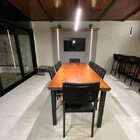 Conjunto Área Gourmet 8 Cadeiras 2,0x90  Athenas Paonanda