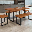 Conjunto Área Gourmet 8 Lugares 2,0x0,90m Capri Paonanda