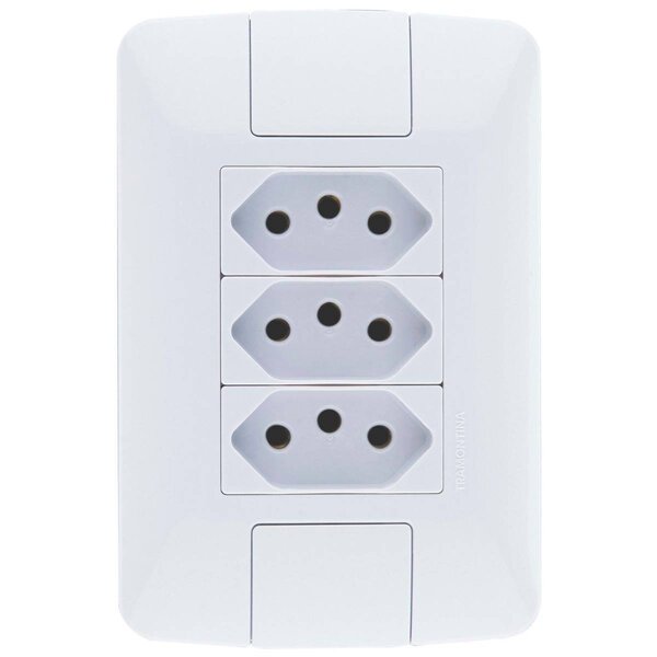 Conjunto Aria 4x2 3 Tomadas Nbr 14136 20a 250v Tramontina