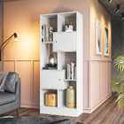 Conjunto Armario 2 Portas E Livreiro Parma Branco