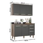 Conjunto Armário Aéreo 120cm E Balcão 118cm Doce