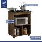 Conjunto Armário Aéreo 2 Portas E Balcão Para Cooktop 4 Bocas