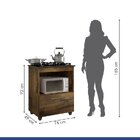 Conjunto Armário Aéreo 2 Portas E Balcão Para Cooktop 4 Bocas