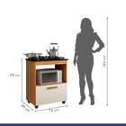 Conjunto Armário Aéreo 2 Portas E Balcão Para Cooktop 4 Bocas