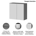 Conjunto Armário Aéreo E Balcão 100% Mdf 2 Portas 70cm Luna A