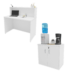 Conjunto Armário Baixo Balcão Atendimento Recepção Netmobil