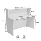 Conjunto Armário Baixo Balcão Atendimento Recepção Netmobil