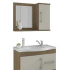 Conjunto Armário Banheiro Fortaleza Com Espelheira Mgm Carval