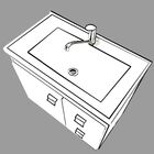 Conjunto Armário Banheiro Hortencia Com Espelheira Mgm Amendo