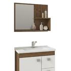 Conjunto Armário Banheiro Hortencia Com Espelheira Mgm Amendo