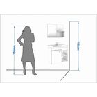 Conjunto Armário Banheiro Lotus Com Espelheira Mgm Amendoa/br