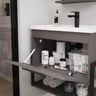 Conjunto Armário De Banheiro E Espelheira 60 Cm Metalon Ipane