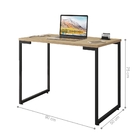 Conjunto Armario E Escrivaninha Bert Natura Preto