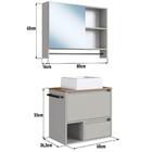 Conjunto Armario E Gabinete Com Cuba 60cm Proddy