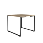 Conjunto Armário E Mesa Neli Natura Preto