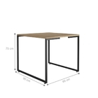 Conjunto Armário E Mesa Neli Natura Preto