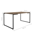 Conjunto Armário E Mesa Ness Castanho Preto