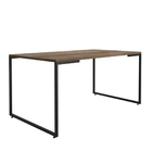 Conjunto Armário E Mesa Ness Castanho Preto