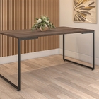 Conjunto Armário E Mesa Ness Castanho Preto