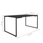 Conjunto Armário E Mesa Sandra Preto