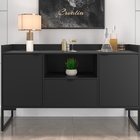 Conjunto Armário E Mesa Sandra Preto