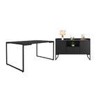 Conjunto Armário E Mesa Sandra Preto