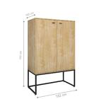 Conjunto Armario Fechado E Mesa 1.5 Noc Natura Preto