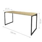 Conjunto Armario Fechado E Mesa 1.5 Noc Natura Preto