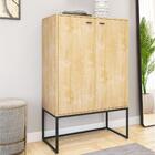 Conjunto Armario Fechado E Mesa 1.5 Noc Natura Preto