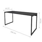 Conjunto Armario Fechado E Mesa 1.5 Noc Preto