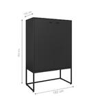 Conjunto Armario Fechado E Mesa 1.5 Noc Preto