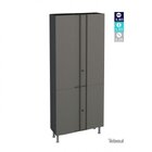 Conjunto Armário Multiuso 4 Portas Aéreo 2 Portas E Balcão Mu