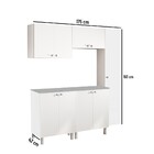 Conjunto Armário Multiuso Para Lavanderia Duo 5 Peças Branco