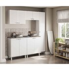 Conjunto Armário Multiuso Para Lavanderia Duo 5 Peças Branco