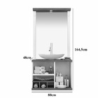 Conjunto Armário Para Banheiro Nápolis Champagne