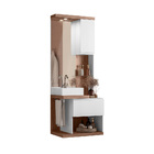 Conjunto Armario Para Banheiro Paris Amendoa