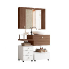 Conjunto Armario Para Banheiro Vicenza Amendoa