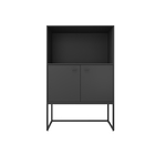 Conjunto Armario Semi-aberto Court Preto