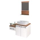 Conjunto Balcão C/cuba Aria 41 E Espelheira Legno 831