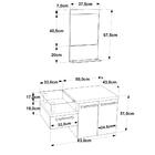 Conjunto Balcão C/cuba Aria 41 E Espelheira Legno 831