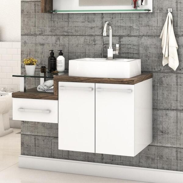 Conjunto Balcão C/cuba Aria 41 Legno 830